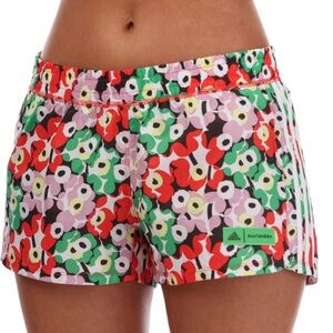Adidas x Marimekko floral-print pacer shorts NWT